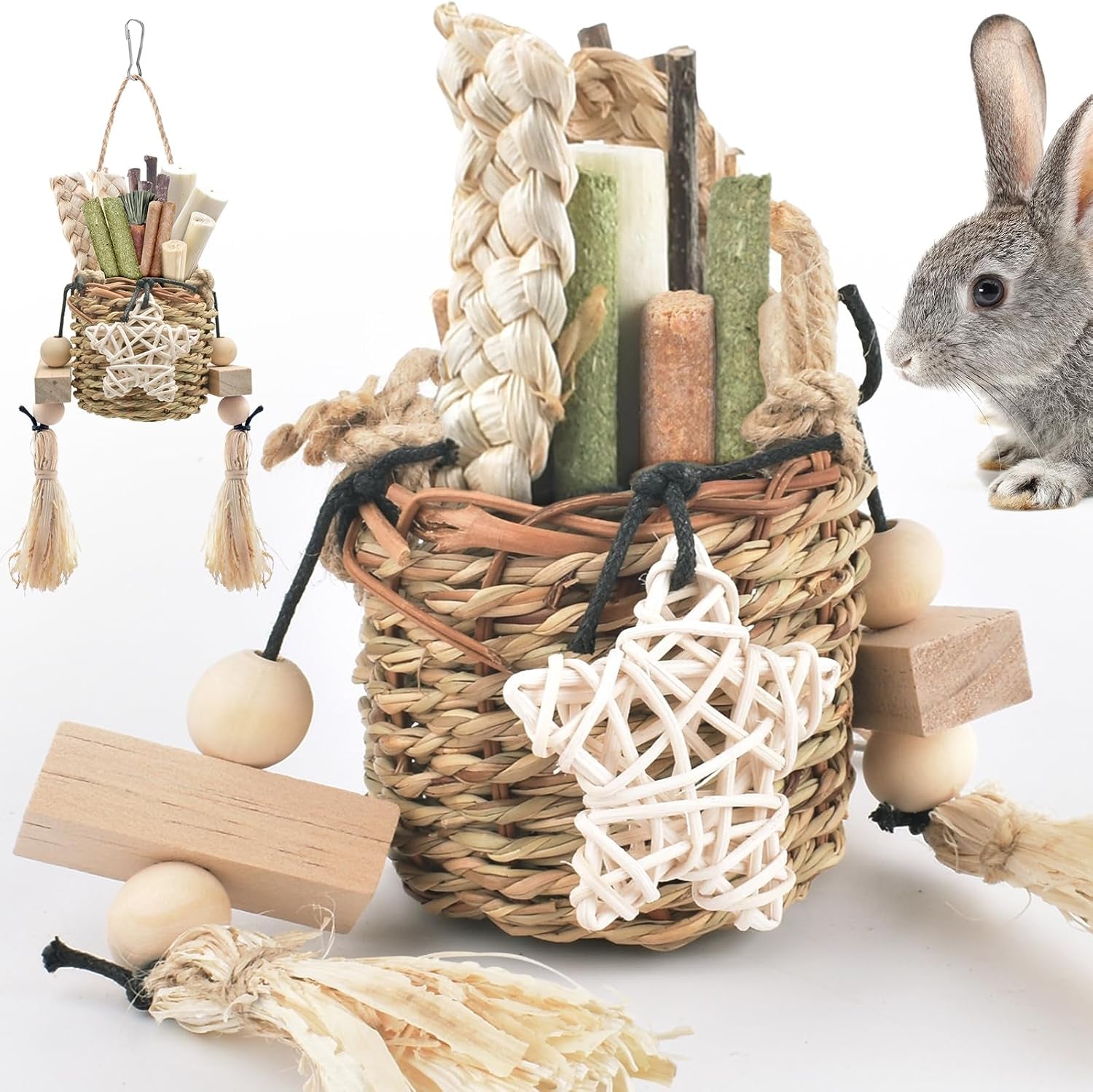 bissap-bunny-chew-toys-natural-seagrass-hanging-basket-chews-water-plant-woven-chinchillas-chewing-treats-for-rabbits-guinea-pigs-chinchillas-hamsters-rats-and-other-small-pets-teeth-grinding-toy