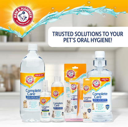 Arm & Hammer Complete Care Enzymatic Dog Toothpaste, Chicken, 6.2 Oz | Fluoride-Free Formula with Baking Soda and Calcium Fights Plaque and Tartar, Freshens Breath, Value Size10