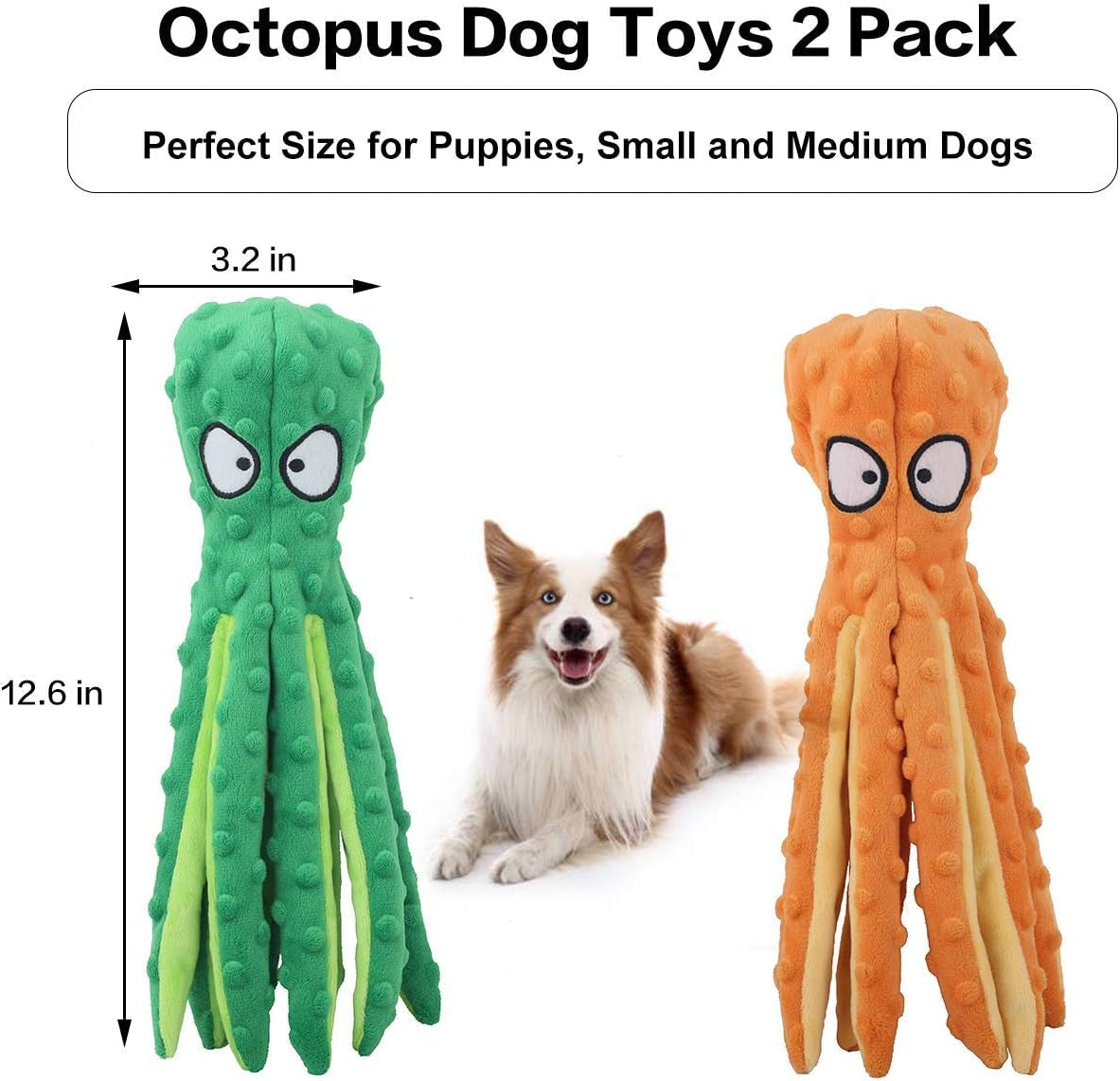 cpyosn-2-pack-octopus-dog-toys-no-stuffing-squeaky-crinkle-plush-chew-toys-mess-free-design-interactive-squeaker-crinkle-sounds-machine-washable-12-6-inch-for-all-breeds