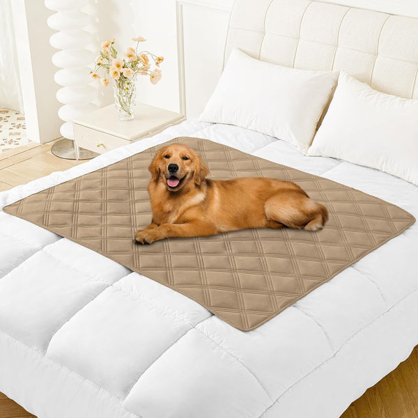Smiry Waterproof Dog Bed Cover, Reversible Pet Blanket for Sofa Couch | Soft Washable Dog Blanket, Leakproof Couch Cover for Dogs Cats & Furniture Protection, 52X82, Grey/Dark Grey114