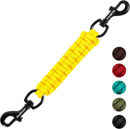 Petbonus Dog Collar Safety Clip, Handmade Prong Collar to Harness Connector | Dog Leash Backup Safety Strap, Escape Proof, Double Ended Clasp, Lead Connector for Pinch Collar, Harness (Black)15