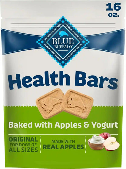 Blue Buffalo Health Bars Pumpkin & Cinnamon Crunchy Dog Biscuits, Oven-Baked with Pumpkin & Natural Ingredients, Healthy Dog Treats with No Artificial Flavors or Preservatives, 16 Oz.16