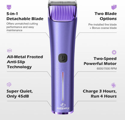 Professional Dog Grooming Clipper with 5-In-1 Replacement Blade | Adjustable Blade Cordless Pet Grooming Kit 2 Speed Trimmer Hair Shaver with Detachable Metal Combs Nova for Animal Horse2