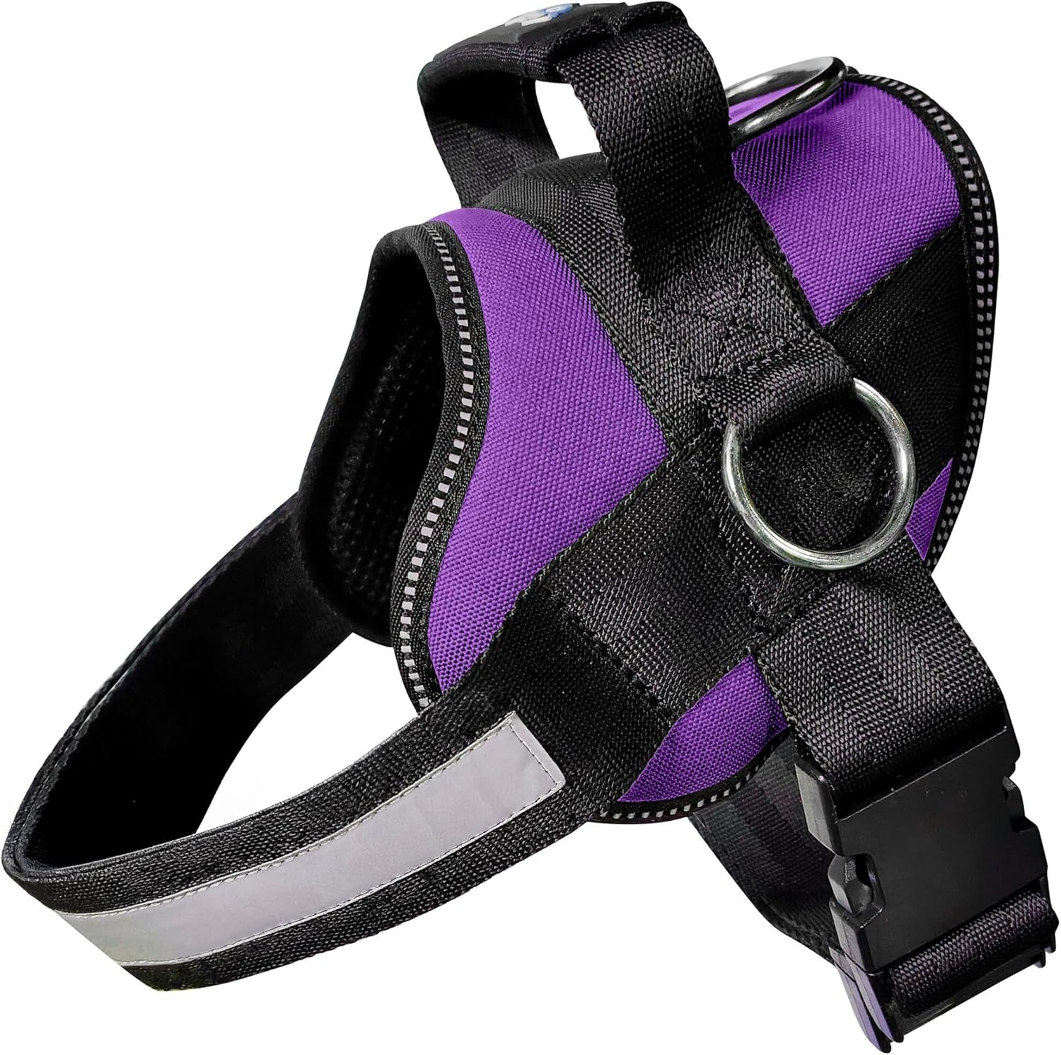 joyride-basic-dog-harness-1-0-blue-serenity-m-adjustable-pet-vest-with-3-side-leash-rings-for-training-walking-and-improved-control-for-small-medium-or-large-dogs