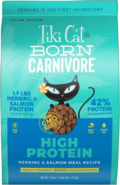 Tiki Cat Born Carnivore High Protein Dry Cat Food, Deboned Chicken & Egg, 2.8 Lbs. Bag14
