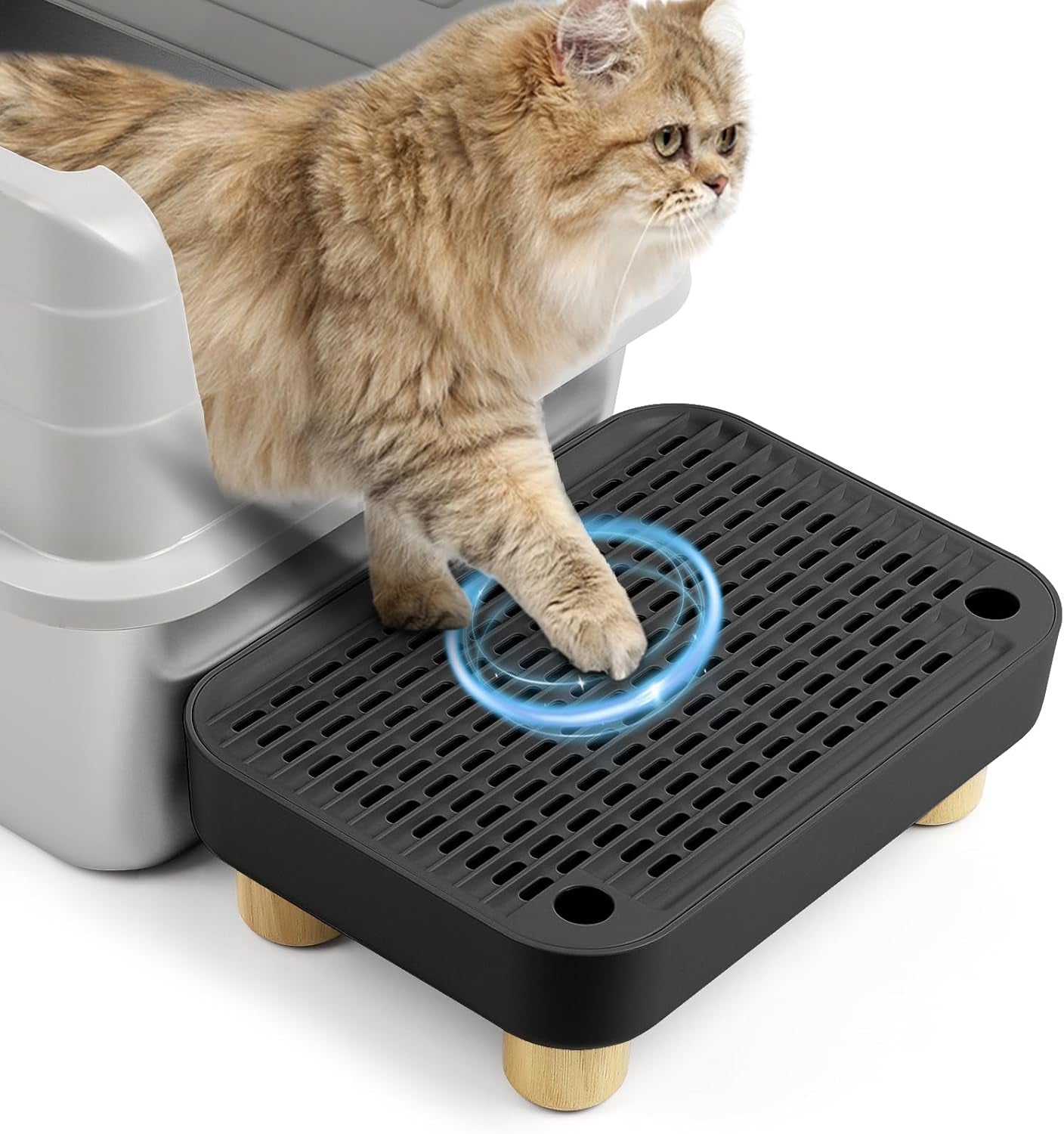 cat-litter-box-ramp-litter-box-step-mat-with-filter-function-cat-stair-for-litter-box-easy-to-clean-11-8x-8-2x-2-cats-pedal-step-stool-ideal-for-kitten-elderly-cats-light-grey