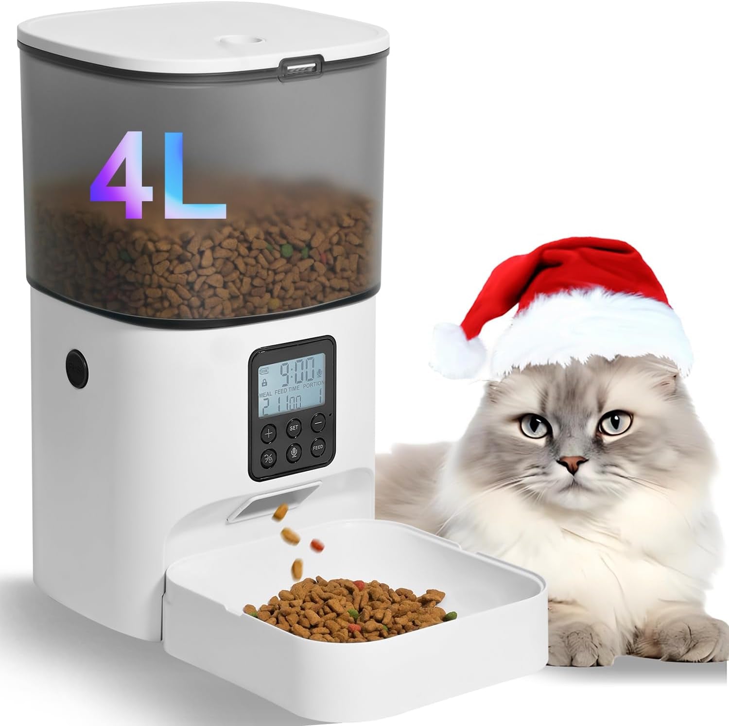 automatic-cat-feeder-4l-cat-food-dispenser-with-10s-voice-recorder-pet-feeder-up-to-8-meals-per-day-timed-dog-feeder-with-dry-food-sealed-ring