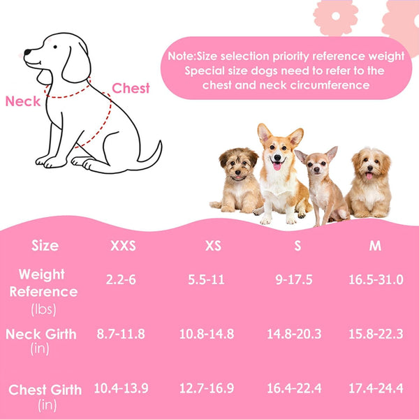 Lukovee No Pull Puppy Harness and Leash Set - Adjustable Lightweight Soft Suede Pet Harness Vest, with Snap Buckle & 51In Leash for Small Medium Dogs (Pink Rose, XXS)2