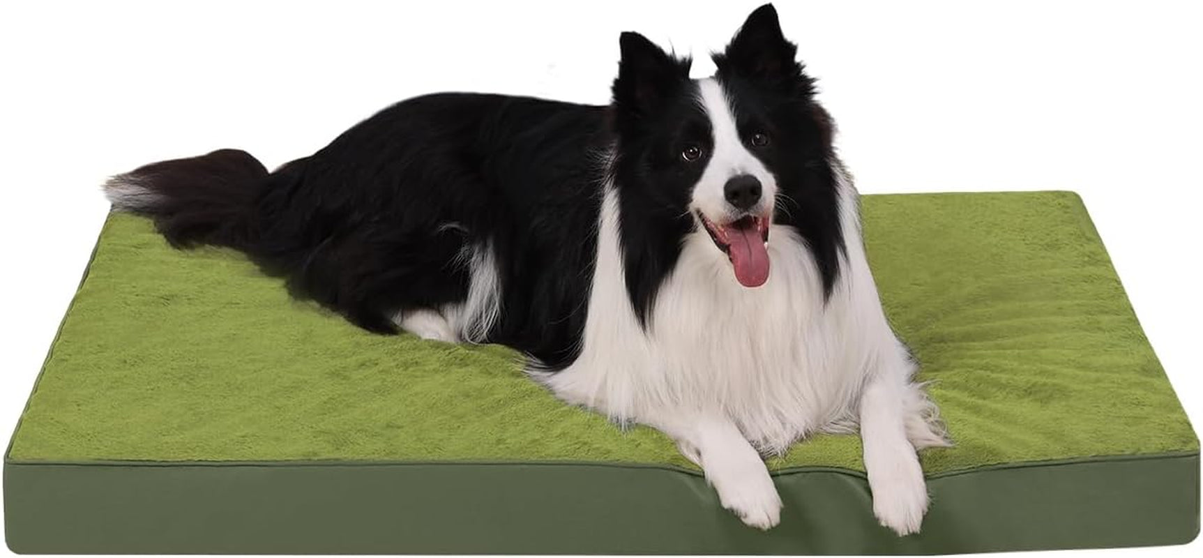 ksiia-orthopedic-dog-bed-for-large-dogs-with-waterproof-lining-grey-35x22-deluxe-soft-plush-dog-crate-bed-washable-pet-mat-with-removable-cover-egg-crate-foam-for-large-dogs-sleeping-relaxing