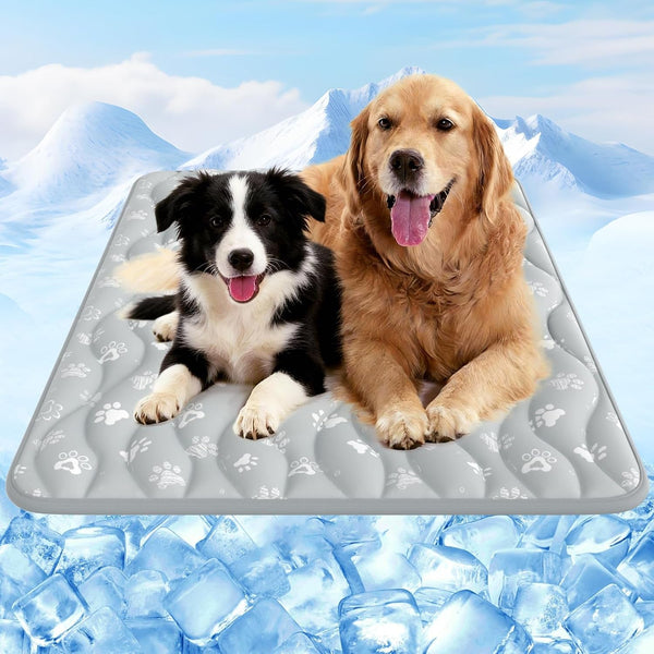 Rywell Super-Absorbent Cooling Mat for Dogs 44"X32" Arc-Chill 3.0 & Color-Changing Dog Cooling Mat, Stay Cool & Dry, Washable, Non-Slip Pet Bed Mat for Floors, Sofas, Kennels13