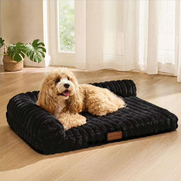 Orthopedic Calming Large Dog Bed Pet Sofa Bed 36''X24'' Grey | 2-Sided Pet Couch Large Sized Dog, Soft Egg-Crate Foam Dog Mat, Waterproof Removable Washable Cover, Nonskid Bottom Cat Bed19
