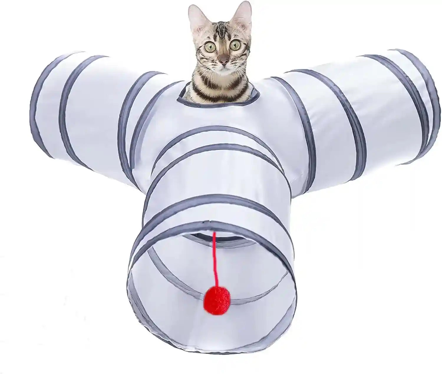 cat-tunnel-collapsible-tube-with-1-play-ball-toys-3-ways-tunnels-for-indoor-cats-puppy-kitty-kitten-rabbit-white-and-gray