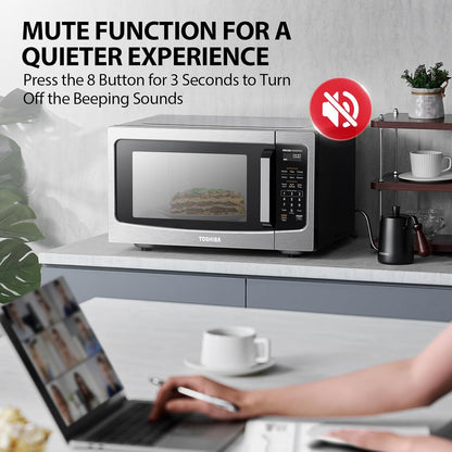ML-EM45PIT(SS) Countertop Microwave Oven with Inverter Technology, Kitchen Essentials, Smart Sensor, Auto Defrost, 1.6 Cu.Ft, 13.6" Removable Turntable, 33Lb.&1250W, Stainless Steel | Smart Sensor, Auto Defrost, 13.6" Removable Turntable, Mute Function, , 1250W, Stainless Steel6