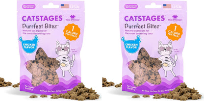 Catstages by Nina Ottosson Purrfect Bitez Natural Crunchy Cat Treats for Puzzles, Toys, Feeders, & Training, Usa-Made, Real Chicken Flavor, 4Oz8