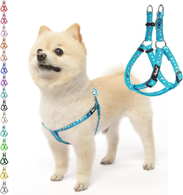 PUPTECK No Pull Dog Harness Soft Adjustable Basic Nylon Step in Puppy Vest Outdoor Walking with ID Tag37