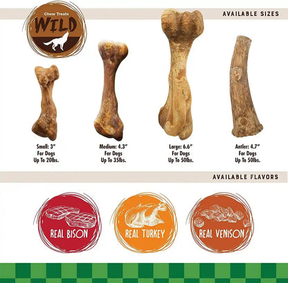 Nylabone Healthy Edibles Wild Dog Treats, Bison Flavor, Large | Natural Dog Chew Bones, Made in USA, Highly Digestible Dog Chews, Long Lasting Chews for Large Dogs up to 50 Lbs5
