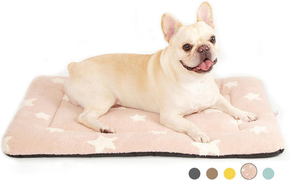 Mora Pets Cat Bed for Indoor Cats Washable Dog Crate Pad Cute Star Dog Bed Mat for Small Dogs Pet Kennel Pad for Cage Soft Flat Puppy Kitten Cushion Sleeping Anti-Slip Grey 22 X 1323