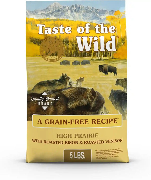 Taste of the Wild High Prairie Canine Grain-Free Recipe with Roasted Bison and Venison Adult Dry Dog Food, Made with High Protein from Real Meat and Guaranteed Nutrients and Probiotics 28Lb | High Protein | Grain Free Recipe* | Nutrient Dense to Help Support Peak Health | Guaranteed Probiotics for Digestive Health25