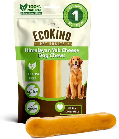 Ecokind Yak Cheese Himalayan Dog Chews, Yak Chews for Large Dogs, 4-5 Bones | 1 Lb, Long Lasting for Aggressive Chewers, Only 3 Ingredient Natural High Protein Dental Dog Treats, No Additives or Lactose15