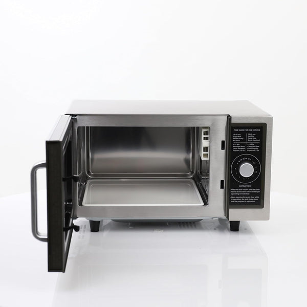Foodservice Commercial Microwave with Dial Control, 10 Seconds to 8 Minutes Time Increments, Countertop 120V/1000W, 1 Cu.Ft., Stainless Steel3