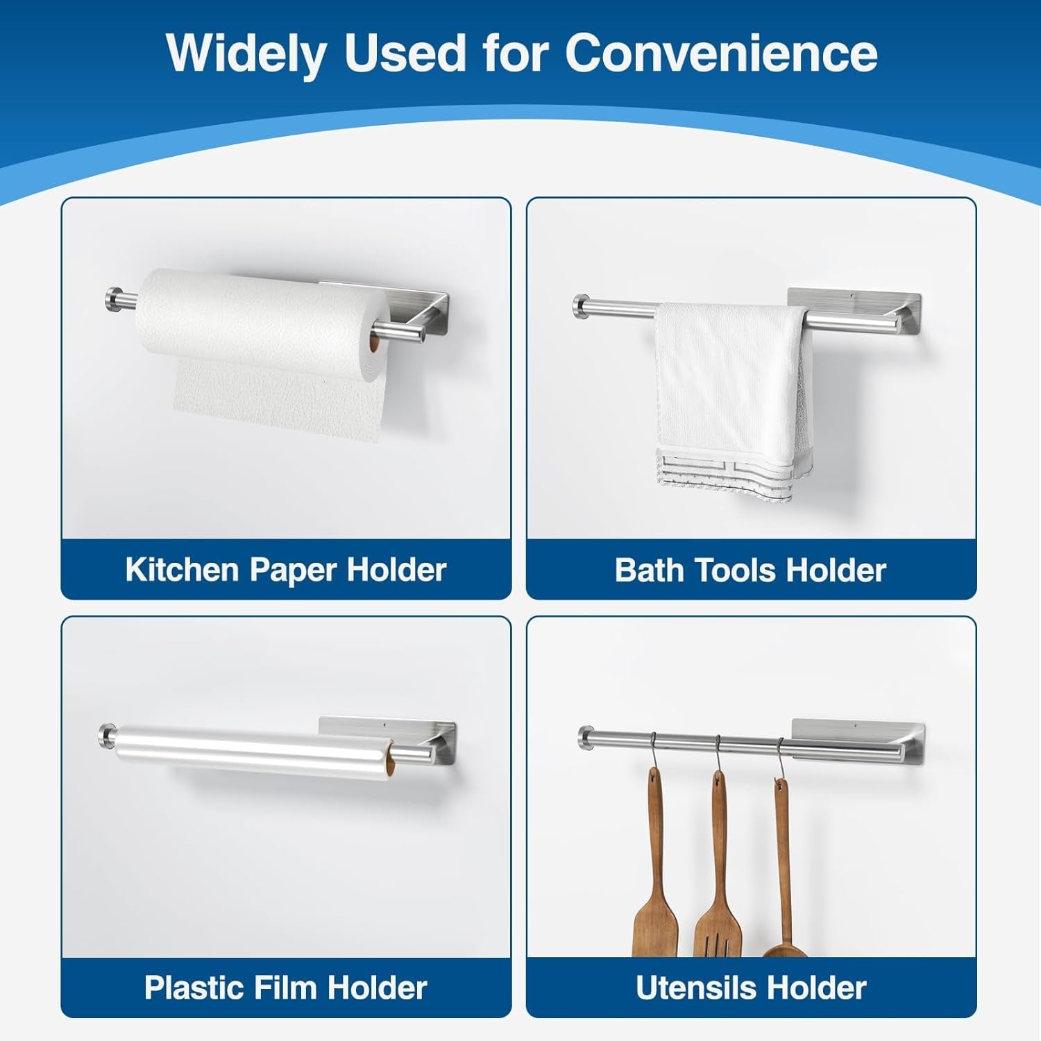 paper-towel-holder-self-adhesive-or-drilling-brushed-nickel-1-pack-sus304-stainless-steel-kitchen-roll-dispenser-under-cabinet-wall-mounted-rack