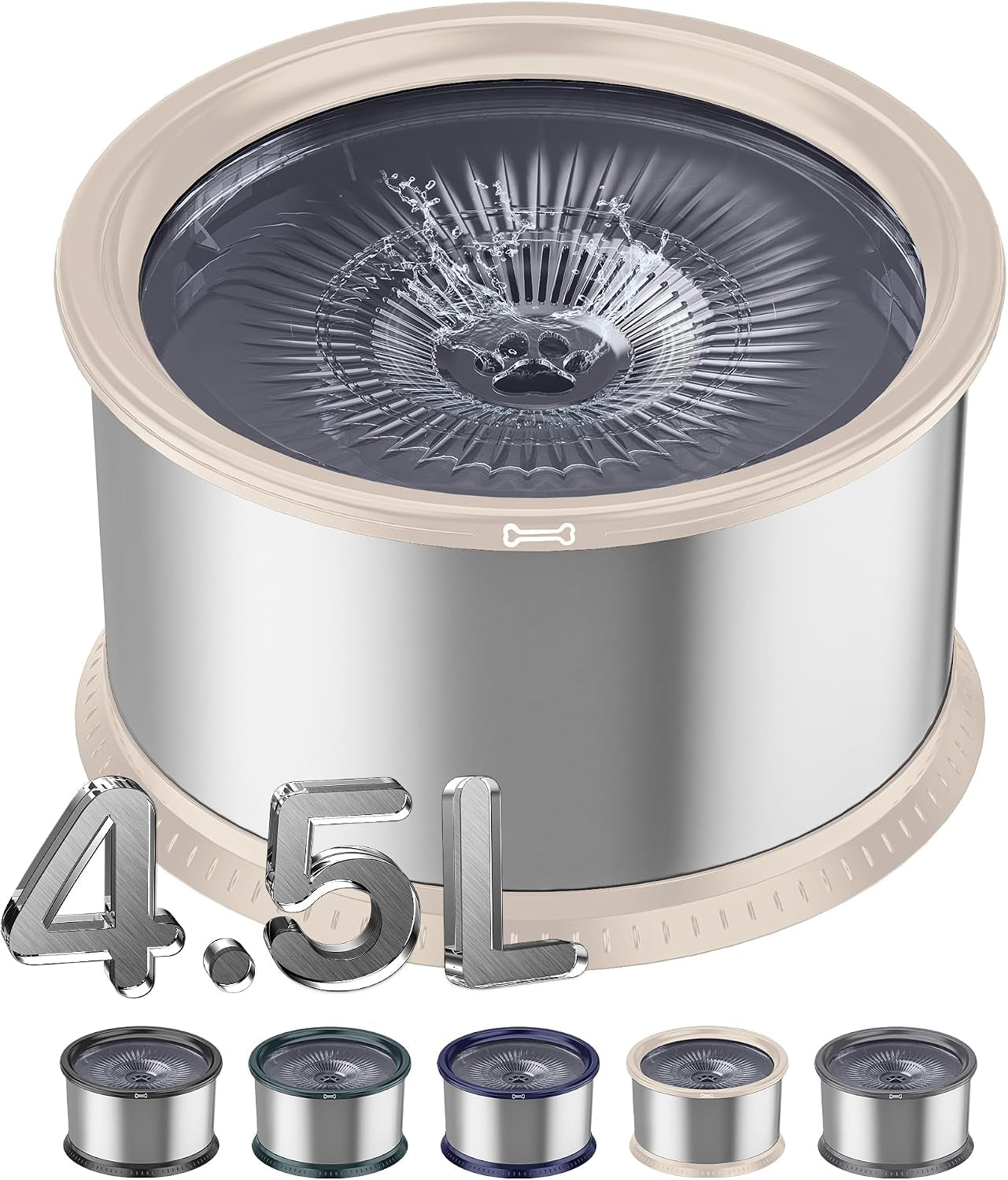 1-6-gallon-dog-water-bowl-6-5l-220oz-stainless-steel-no-spill-water-bowl-for-large-dogs-super-large-capacity-splash-proof-pet-slow-drinking-water-bowl-with-anti-slip-mat-for-mess-drinkers