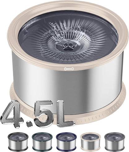 1.6 Gallon Dog Water Bowl, 6.5L/220Oz Stainless Steel No Spill Water Bowl for Large Dogs, Super Large Capacity Splash Proof Pet Slow Drinking Water Bowl with Anti-Slip Mat for Mess Drinkers11