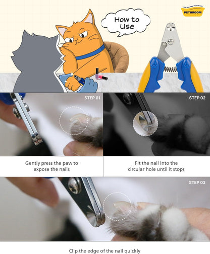 Cat Nail Clipper Trimmer for Indoor Cats, 2Mm Circular Cut Hole | Premium Sturdy Stainless Steel Blade Cat Claw | Safe, Easy, Accurate, Quiet & Fast, Avoid Overcutting7