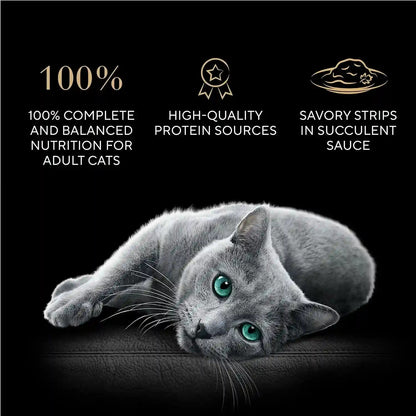 Sheba Perfect Portions Grilled Bites Wet Cat Food, Variety, 2.6 Oz, 24 Ct | Chicken, Salmon & Tuna Variety, 48 Servings, Snap-Peel-Serve Twin-Pack Trays, Complete & Balanced, Vitamins & Minerals2