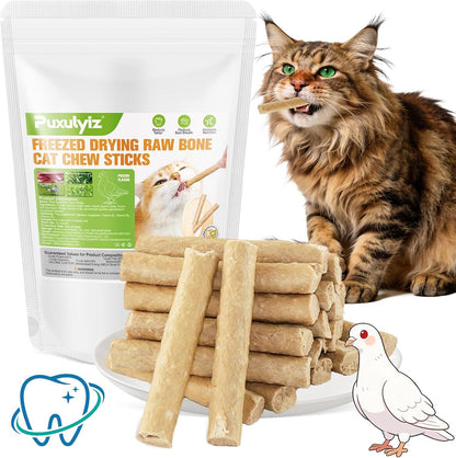 Freezed Dried Cat Chew Sticks, Cat Dental Treats for Freshens Breath and Controls Tartar, Feline Teething Sticks11