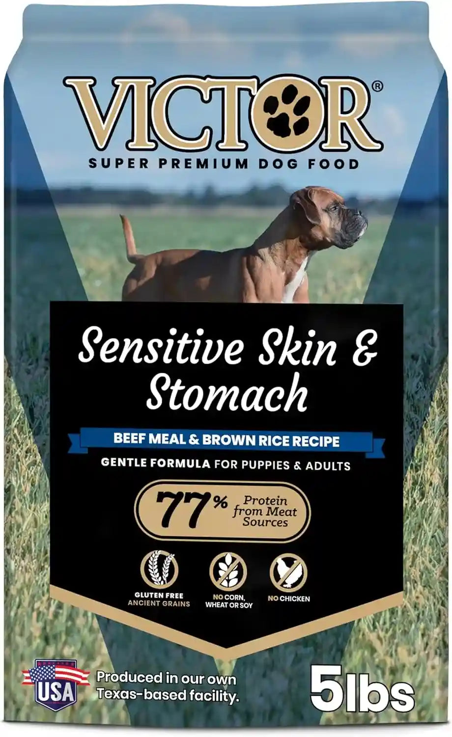 victor-super-premium-dog-food-sensitive-skin-and-stomach-salmon-meal-brown-rice-recipe-dry-kibble-gluten-free-no-chicken-ideal-for-dogs-with-allergies-adult-and-puppy-food-5-lb