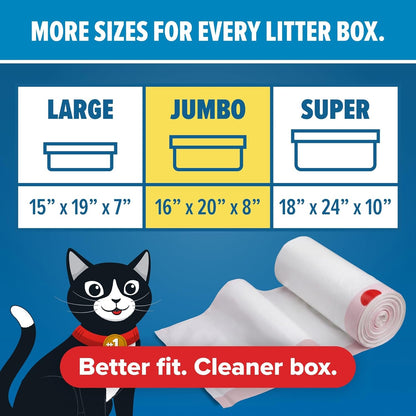 Jonny Cat Litter Box Liners Heavy Duty, Tear & Leak Resistant Jumbo 15Ct2