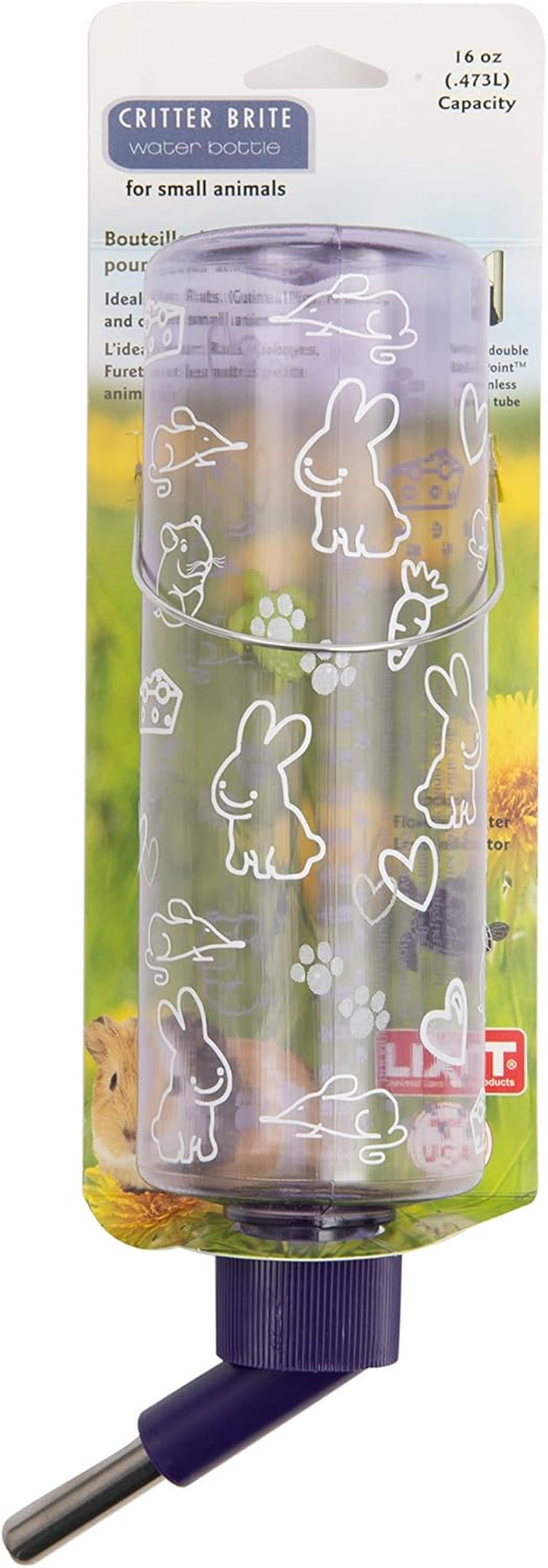 lixit-standard-cage-water-bottles-for-rabbits-ferrets-guinea-pigs-hamsters-rats-mice-and-other-small-animals-16-ounce-clear