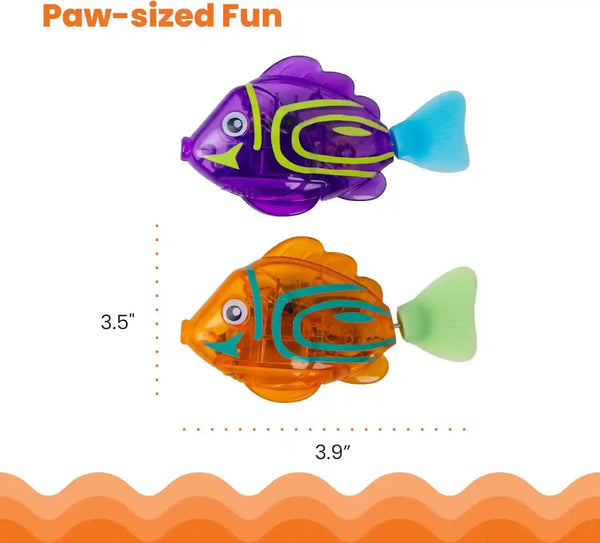 Catstages Meow-Smerizing Fish Electronic Cat Toys, 2Pk, Replacement Pack for Meow-Smerizing Fish Bowl, Multicolored5
