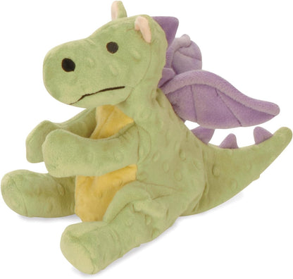 Godog Bubble Plush Dragons Squeaky Dog Toy, Chew Guard Technology - Coral, Large30