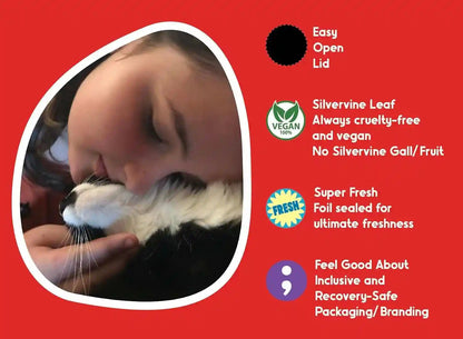 Catnip + Silvervine Safety-Cut Fine Cat Nip + Silver Vine 1.5 Cup (1.8 Oz) | VEGAN Ultra Potent Bulk Rescue Pack - North American - Go Ahead, Create a Monster! Human Food Grade FIEND4