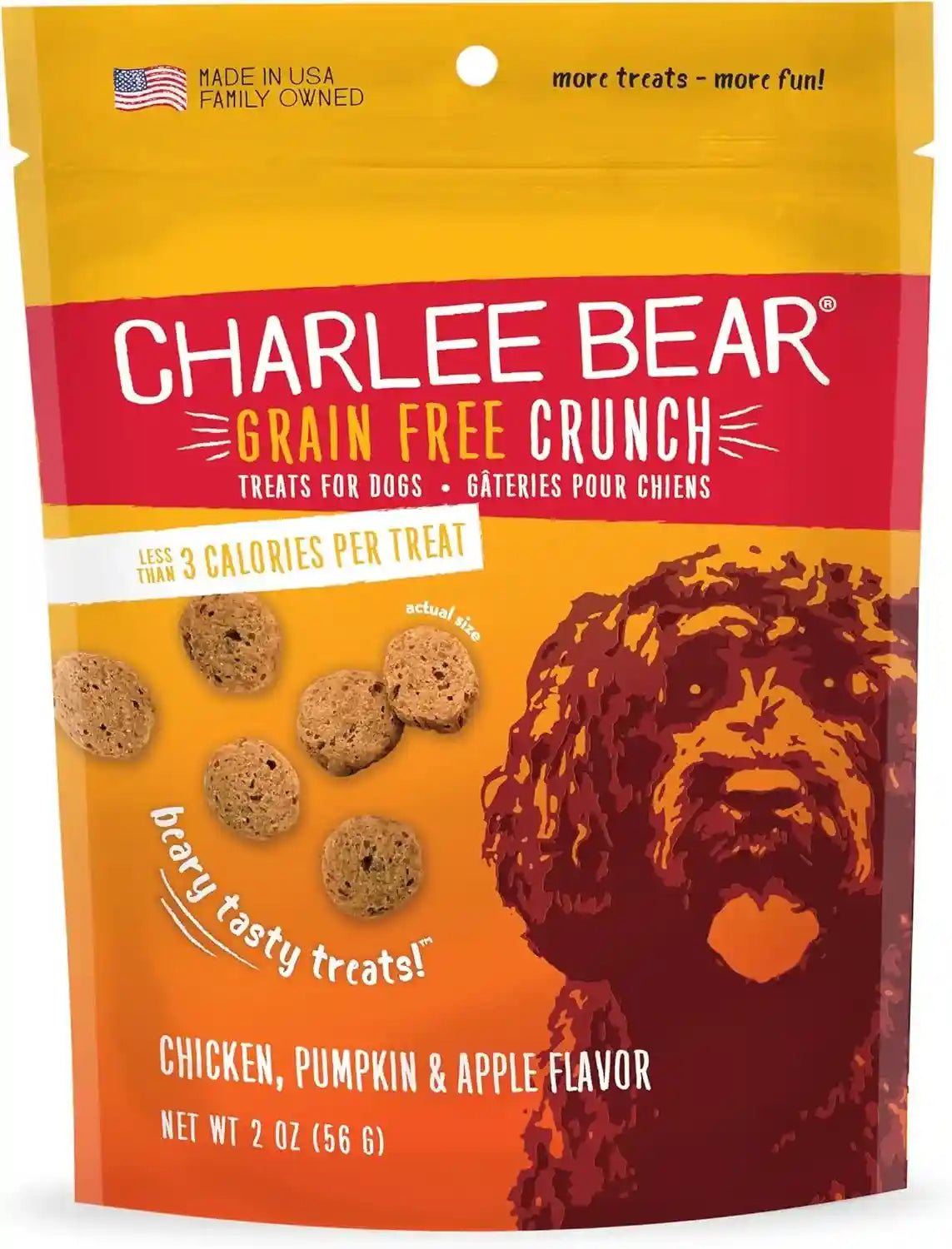 charlee-bear-crunch-grain-free-dog-treats-bacon-and-blueberry-8-ounce-resealable-bag-low-calorie-training-treats-for-dogs-limited-ingredient-healthy-crunchy-dog-snacks-made-in-usa