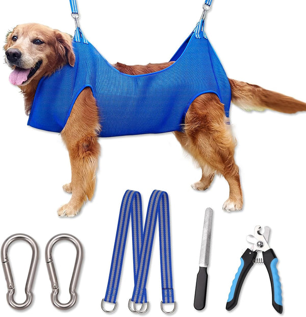 Kkiimatt 10 in 1 Pet Grooming Hammock Harness with Nail Clippers/Trimmer, Nail File, Dog Hammock/Grooming Sling for Nail Trimming/Clipping18