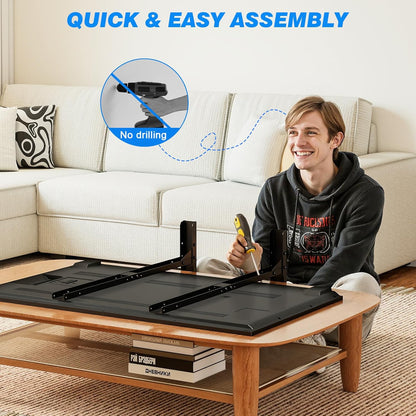 Universal TV Stand Mount for 20-70 Inch Flat Curved Tvs | Height Adjustable Tabletop TV Stand, Replacement TV Feet with Cable Management, Holds 110 Lbs, Max VESA 800X600Mm8