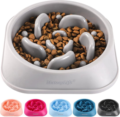 Mateeylife 2-Pack Slow Feeder Dog Bowls, 2 Cups, Dog Puzzle Feeder Bowl | Food-Contact Safe, Dishwasher Safe, Non-Slip Base, Maze Design, for Fast Eaters, for Dogs and Cats, Daily Mealtimes23
