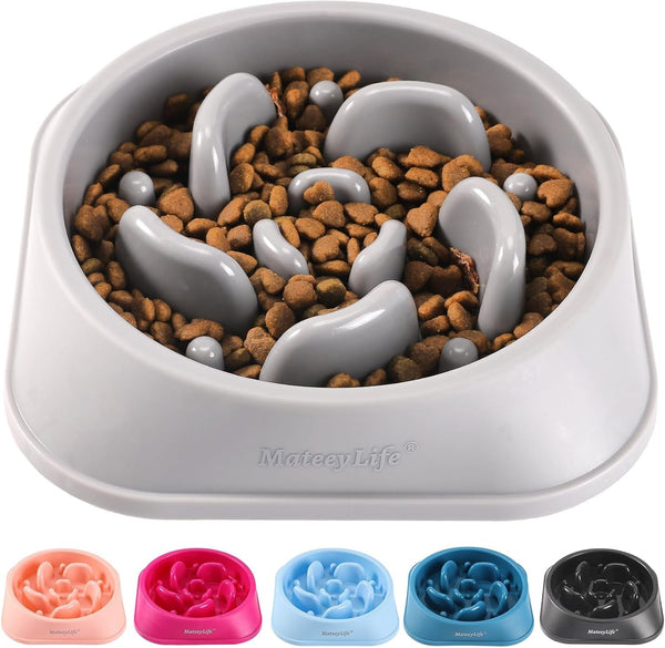 Mateeylife 2-Pack Slow Feeder Dog Bowls, 2 Cups, Dog Puzzle Feeder Bowl | Food-Contact Safe, Dishwasher Safe, Non-Slip Base, Maze Design, for Fast Eaters, for Dogs and Cats, Daily Mealtimes23