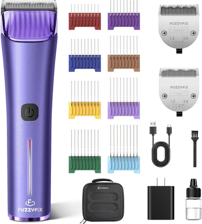 Professional Dog Grooming Clipper with 5-In-1 Replacement Blade | Adjustable Blade Cordless Pet Grooming Kit 2 Speed Trimmer Hair Shaver with Detachable Metal Combs Nova for Animal Horse9