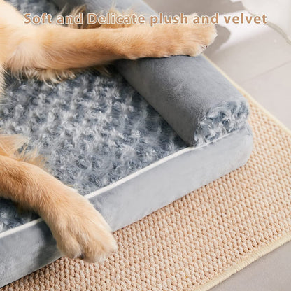 BFPETHOME Orthopedic Washable Dog Beds Large Sized Senior Dog for Comfy Sleeping with Removable Cover, Waterproof Big Soft Pet Couch Bed for Dogs Relax7