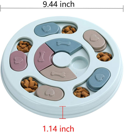 DR CATCH Dog Puzzle,Dogs Food Toys for IQ Training & Mental Enrichment,Dog Treat Puzzle(Blue)2