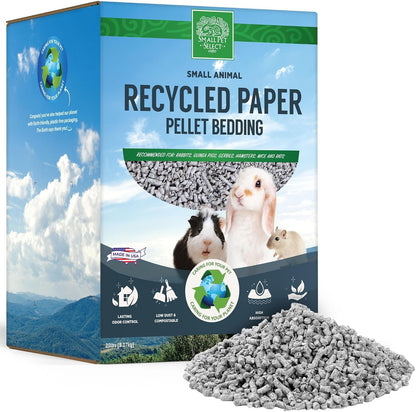 Small Pet Select Recycled Paper Pellet Bedding & Litter, Rabbits, 20 Lb | Absorbent Odor Control, Low Dust, Eco-Friendly, for Guinea Pigs, Hamsters, Bunnies, Chinchillas & Small Pets1