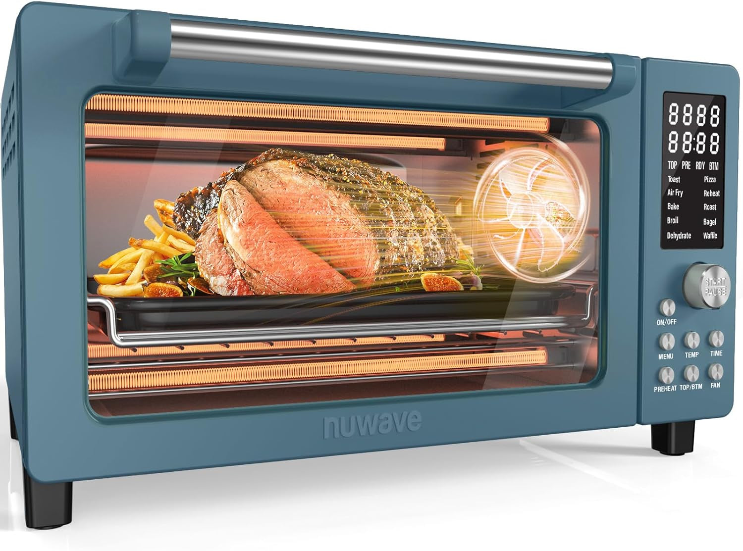 bravo-pro-smart-air-fryer-toaster-oven-countertop-combo-10-in-1-cooking-functions-1800w-50-450-f-21-qt-pfas-free-upgraded-super-convection-cozy-blue