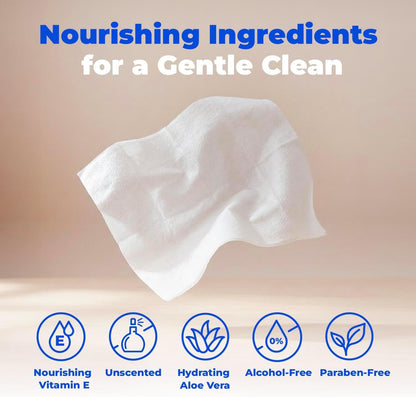 Best Pet Supplies Cleaning Dog Wipes - Hydrating Aloe, 100 Count | Unscented, Large 8X9" Pet Wipes, Vitamin E, Puppy & Cat Safe, Gentle Grooming, Resealable Pouch Prevents Drying5