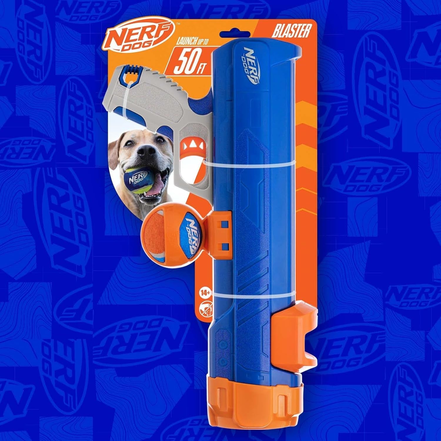 nerf-dog-tennis-ball-blaster-dog-toy-blue-orange-16-inch-compact-blaster-with-1-ball