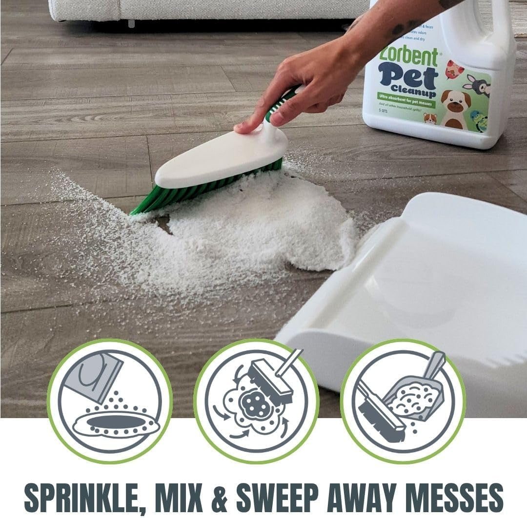 zorbent-pet-accident-cleanup-odor-remover-for-dog-cat-messes-absorbs-1-gallon-pet-safe-cleaner-for-urine-vomit-poop-accidents-on-hardwood-tile-vinyl-concrete-short-carpet-rugs-5-qt