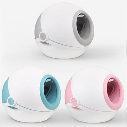 Dog Potty Training Toilet ﻿ Pet Cat Litter Box Tray Fully Enclosed Extra Large Toilet Nesting Training System Easy Cleaning Filter Pan Waterproof Space Capsule(A)5
